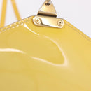 LOUIS VUITTON Monogram Vernis Monceau BB Hand Bag 2way Yellow LV Auth 190117A-10