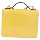LOUIS VUITTON Monogram Vernis Monceau BB Hand Bag 2way Yellow LV Auth 190117A-2