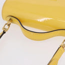 LOUIS VUITTON Monogram Vernis Monceau BB Hand Bag 2way Yellow LV Auth 190117A-8