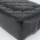 CHANEL Matelasse 30 Chain Shoulder Bag Lamb Skin Gold Black CC Auth 190118SAM-16