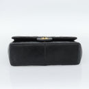 CHANEL Matelasse 30 Chain Shoulder Bag Lamb Skin Gold Black CC Auth 190118SAM-5