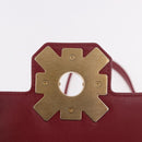 CHANEL Matelasse Chain Shoulder Bag Lamb Skin Red Gold CC Auth 190119SAM-24