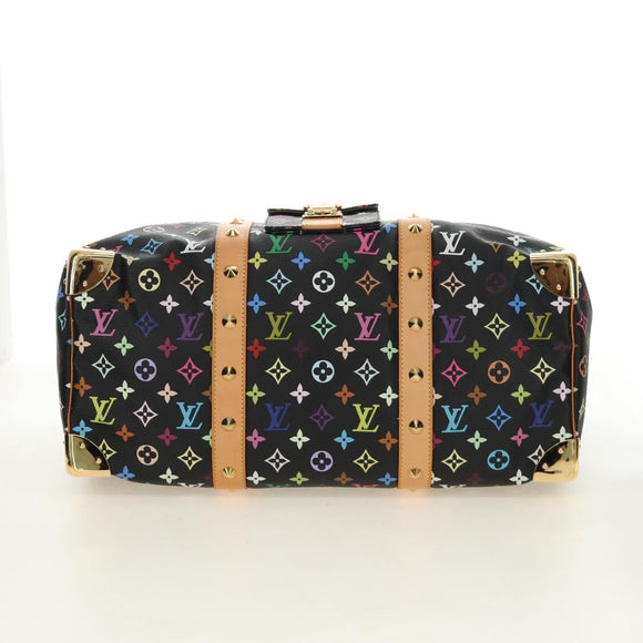 LOUIS VUITTON Monogram Multicolor Keepall 45 Bag Black M92640 LV Auth 190120SM