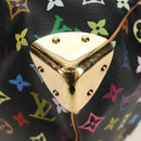 LOUIS VUITTON Monogram Multicolor Keepall 45 Bag Black M92640 LV Auth 190120SM-16