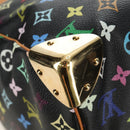 LOUIS VUITTON Monogram Multicolor Keepall 45 Bag Black M92640 LV Auth 190120SM-17