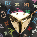 LOUIS VUITTON Monogram Multicolor Keepall 45 Bag Black M92640 LV Auth 190120SM-18