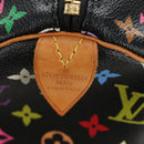 LOUIS VUITTON Monogram Multicolor Keepall 45 Bag Black M92640 LV Auth 190120SM-19