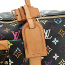LOUIS VUITTON Monogram Multicolor Keepall 45 Bag Black M92640 LV Auth 190120SM-20