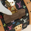 LOUIS VUITTON Monogram Multicolor Keepall 45 Bag Black M92640 LV Auth 190120SM-23