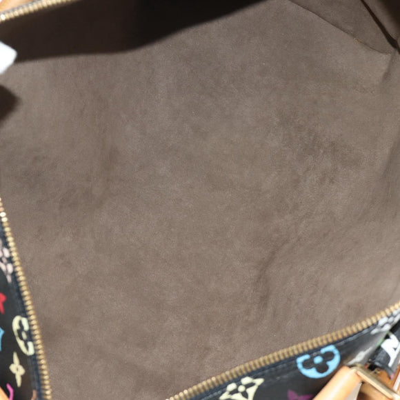 LOUIS VUITTON Monogram Multicolor Keepall 45 Bag Black M92640 LV Auth 190120SM