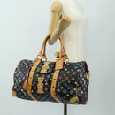 LOUIS VUITTON Monogram Multicolor Keepall 45 Bag Black M92640 LV Auth 190120SM-30