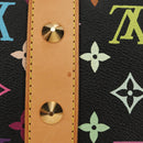 LOUIS VUITTON Monogram Multicolor Keepall 45 Bag Black M92640 LV Auth 190120SM-3