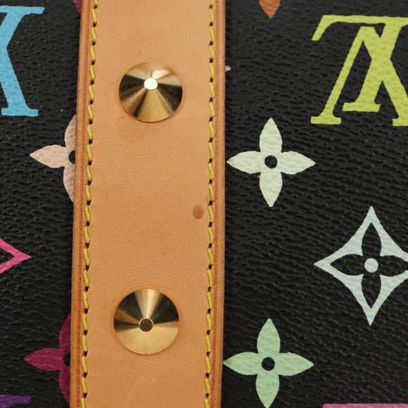 LOUIS VUITTON Monogram Multicolor Keepall 45 Bag Black M92640 LV Auth 190120SM