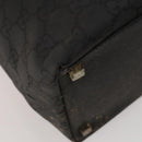 GUCCI GG Canvas Shoulder Bag Nylon Black Silver 012 0384 8 Auth 190125-16