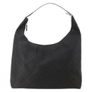 GUCCI GG Canvas Shoulder Bag Nylon Black Silver 012 0384 8 Auth 190125-13
