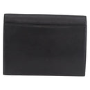 SAINT LAURENT Clutch Bag Leather Black Gold Auth 190126A-2