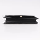 SAINT LAURENT Clutch Bag Leather Black Gold Auth 190126A-6