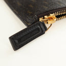 SAINT LAURENT Le Monogram Bucket Bag PVC Leather Brown Gold Auth 190129SAM-20