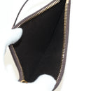 SAINT LAURENT Le Monogram Bucket Bag PVC Leather Brown Gold Auth 190129SAM-21