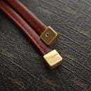 SAINT LAURENT Le Monogram Bucket Bag PVC Leather Brown Gold Auth 190129SAM-19
