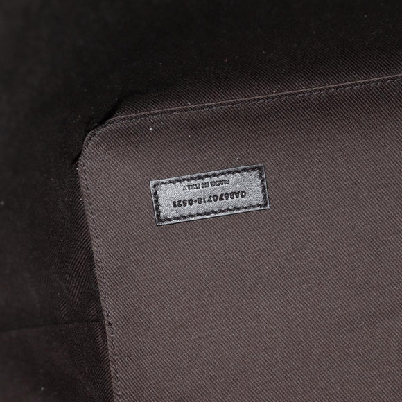 SAINT LAURENT Le Monogram Bucket Bag PVC Leather Brown Gold Auth 190129SAM