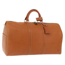 LOUIS VUITTON Epi Keepall 50 Boston Bag Brown M42968 LV Auth 190130SAV-1