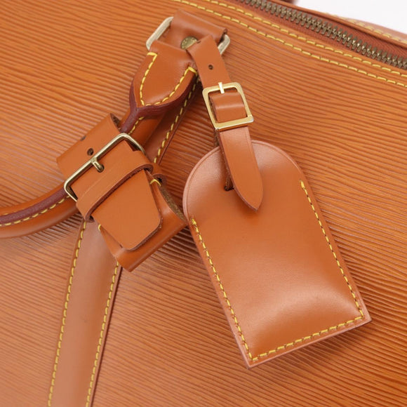LOUIS VUITTON Epi Keepall 50 Boston Bag Brown M42968 LV Auth 190130SAV