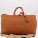 LOUIS VUITTON Epi Keepall 50 Boston Bag Brown M42968 LV Auth 190130SAV-12
