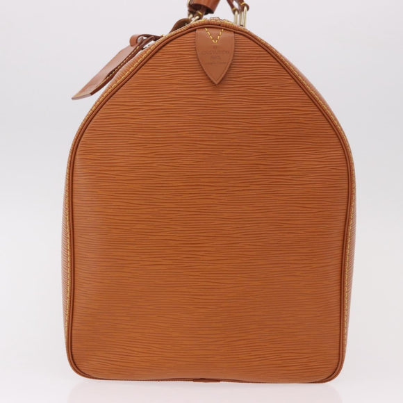 LOUIS VUITTON Epi Keepall 50 Boston Bag Brown M42968 LV Auth 190130SAV