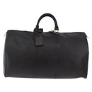 LOUIS VUITTON Epi Keepall 50 Boston Bag Black M42962 LV Auth 190131SAV-13