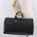 LOUIS VUITTON Epi Keepall 50 Boston Bag Black M42962 LV Auth 190131SAV-22