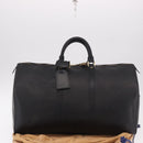 LOUIS VUITTON Epi Keepall 50 Boston Bag Black M42962 LV Auth 190131SAV-12