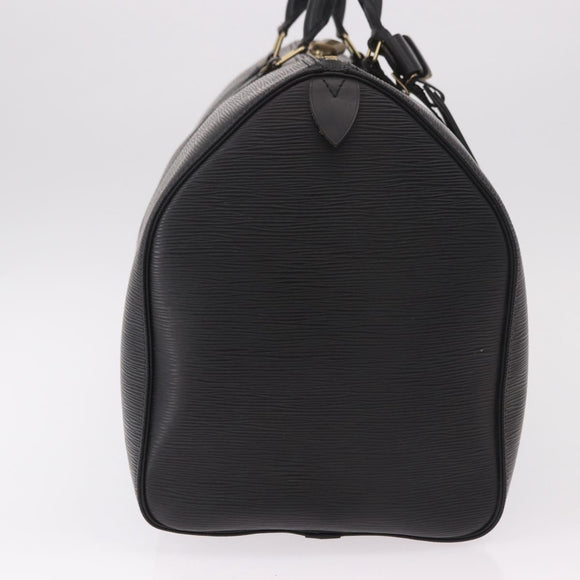 LOUIS VUITTON Epi Keepall 50 Boston Bag Black M42962 LV Auth 190131SAV