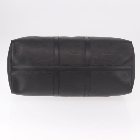LOUIS VUITTON Epi Keepall 50 Boston Bag Black M42962 LV Auth 190131SAV