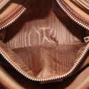 CELINE Macadam Canvas Hand Bag PVC Leather Brown Gold Auth 190132A-11