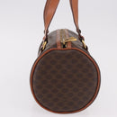 CELINE Macadam Canvas Hand Bag PVC Leather Brown Gold Auth 190132A-4