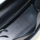HERMES Box Calf Kelly 32 Hand Bag Leather 2way Black Gold Auth 190133SM-23