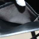 HERMES Box Calf Kelly 32 Hand Bag Leather 2way Black Gold Auth 190133SM-30