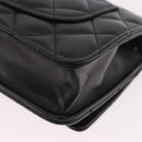 CHANEL Matelasse Chain Shoulder Bag Lamb Skin Black Gold CC Auth 190135SAM-13