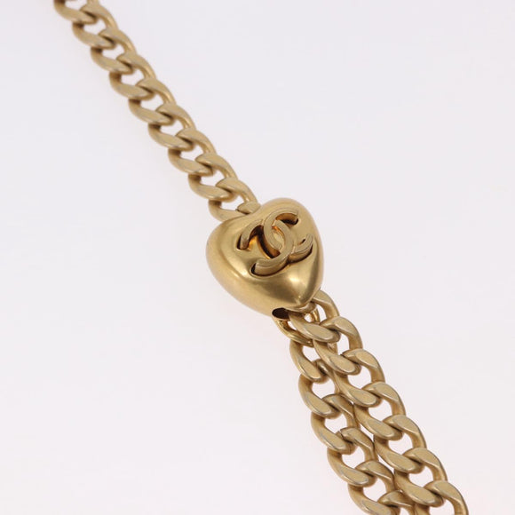 CHANEL Matelasse Chain Shoulder Bag Lamb Skin Black Gold CC Auth 190135SAM