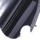 CHANEL Matelasse Chain Shoulder Bag Lamb Skin Black Gold CC Auth 190135SAM-20