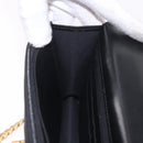 CHANEL Matelasse Chain Shoulder Bag Lamb Skin Black Gold CC Auth 190135SAM-22