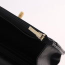 CHANEL Matelasse Chain Shoulder Bag Lamb Skin Black Gold CC Auth 190135SAM-24