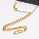 CHANEL Matelasse Chain Shoulder Bag Lamb Skin Black Gold CC Auth 190135SAM-7