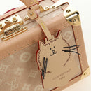 LOUIS VUITTON Miaowgram Petite Vallees Hand Bag Beige M14592 LV Auth 190136SM-23