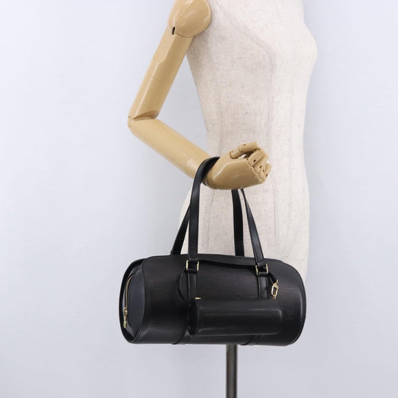 LOUIS VUITTON Epi Soufflot Hand Bag Black M52222 LV Auth 190140SAV