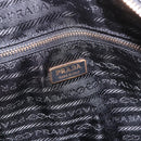 PRADA Hand Bag Safiano leather Black Gold Auth 190146SAV-21