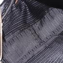 PRADA Hand Bag Safiano leather Black Gold Auth 190146SAV-9