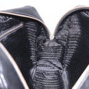 PRADA Hand Bag Safiano leather Black Gold Auth 190146SAV-22