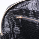 PRADA Hand Bag Safiano leather Black Gold Auth 190146SAV-24